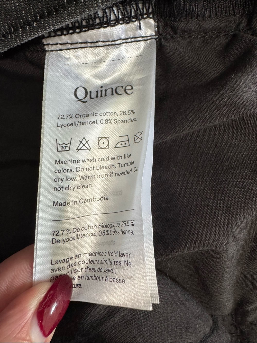 Quince Bella W29/28"L Charcoal Black Straight Relaxed Fit Wide-Leg Jeans. HRise - Picture 3 of 6